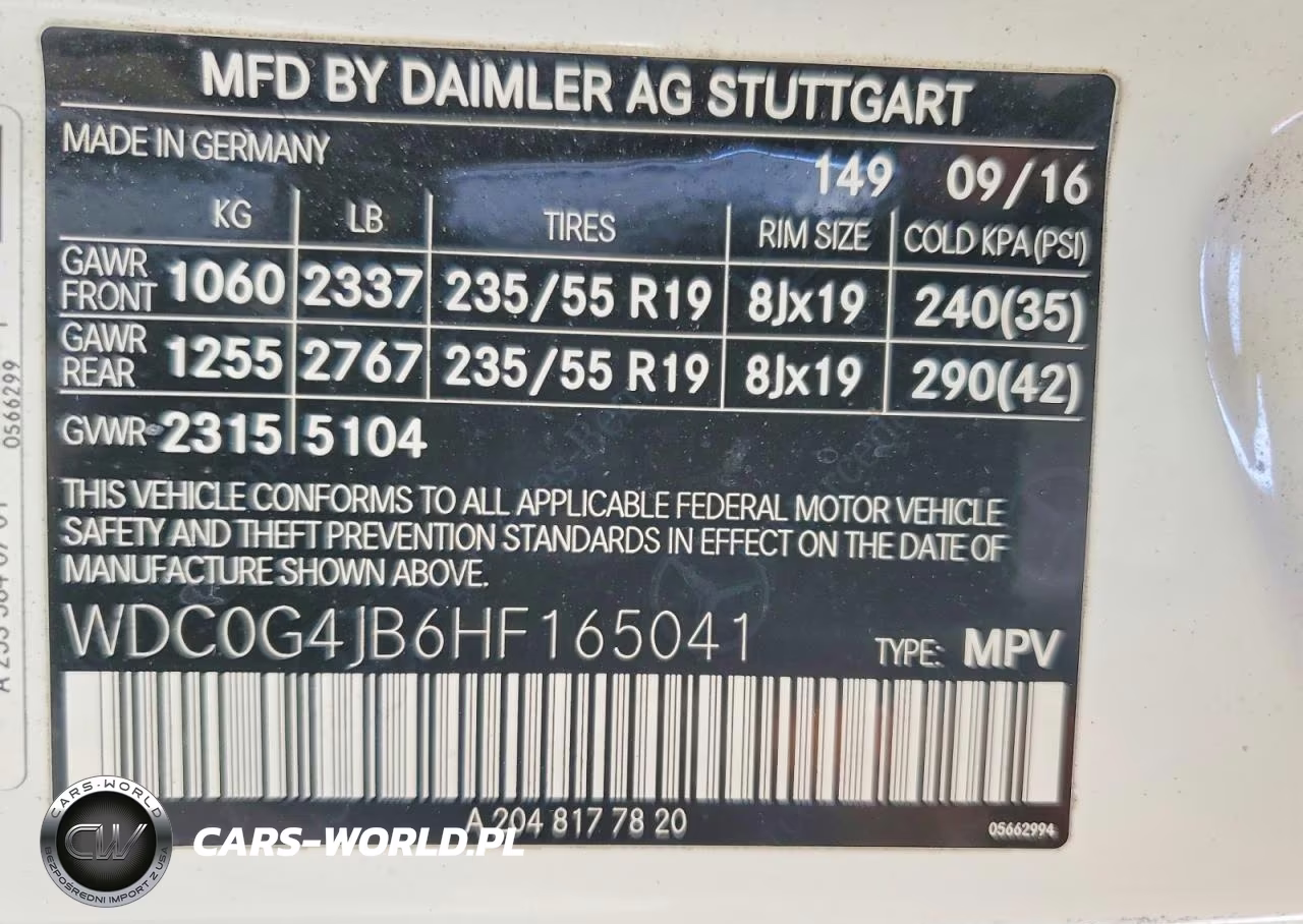 2017 Mercedes-Benz Glc 300 VIN:WDC0G4JB6HF165041 - 13