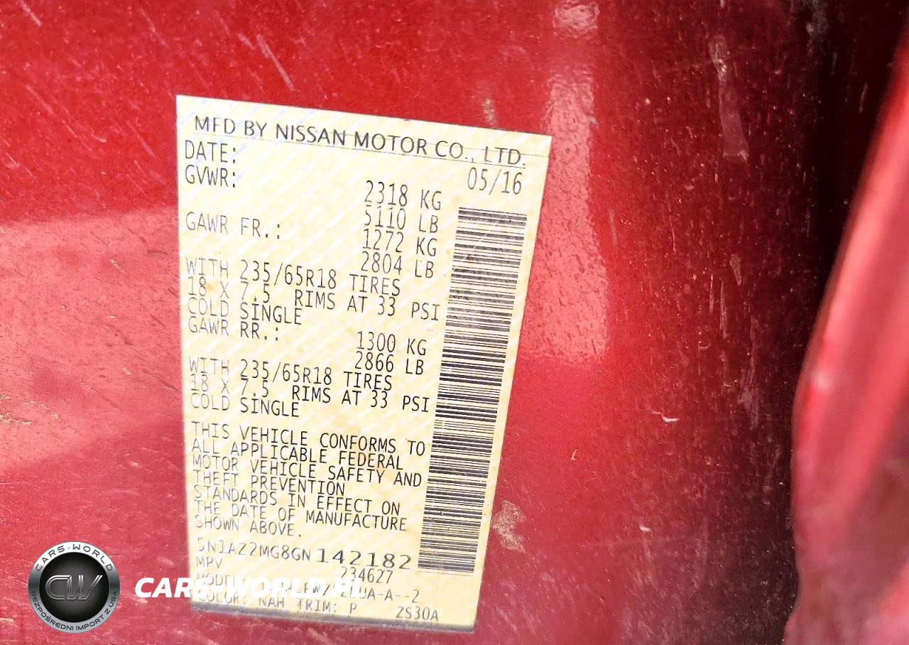 2016 Nissan Murano S VIN:5N1AZ2MG8GN142182 - 13