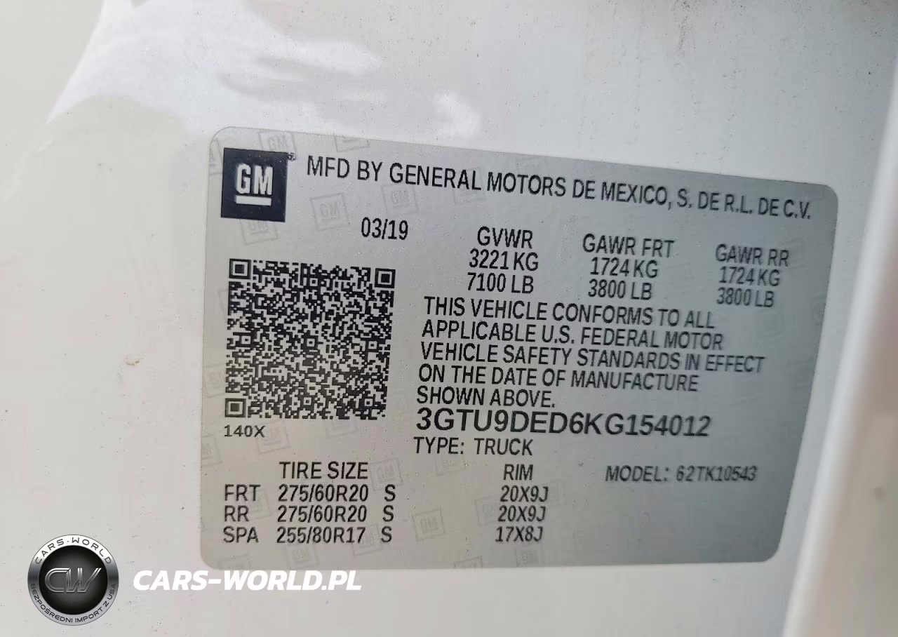 2019 GMC Sierra K1500 Slt VIN:3GTU9DED6KG154012 - 13