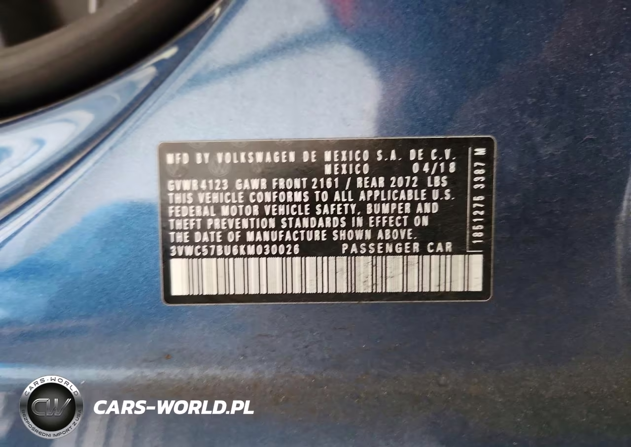 2019 Volkswagen Jetta S VIN:3VWC57BU6KM030026 - 13