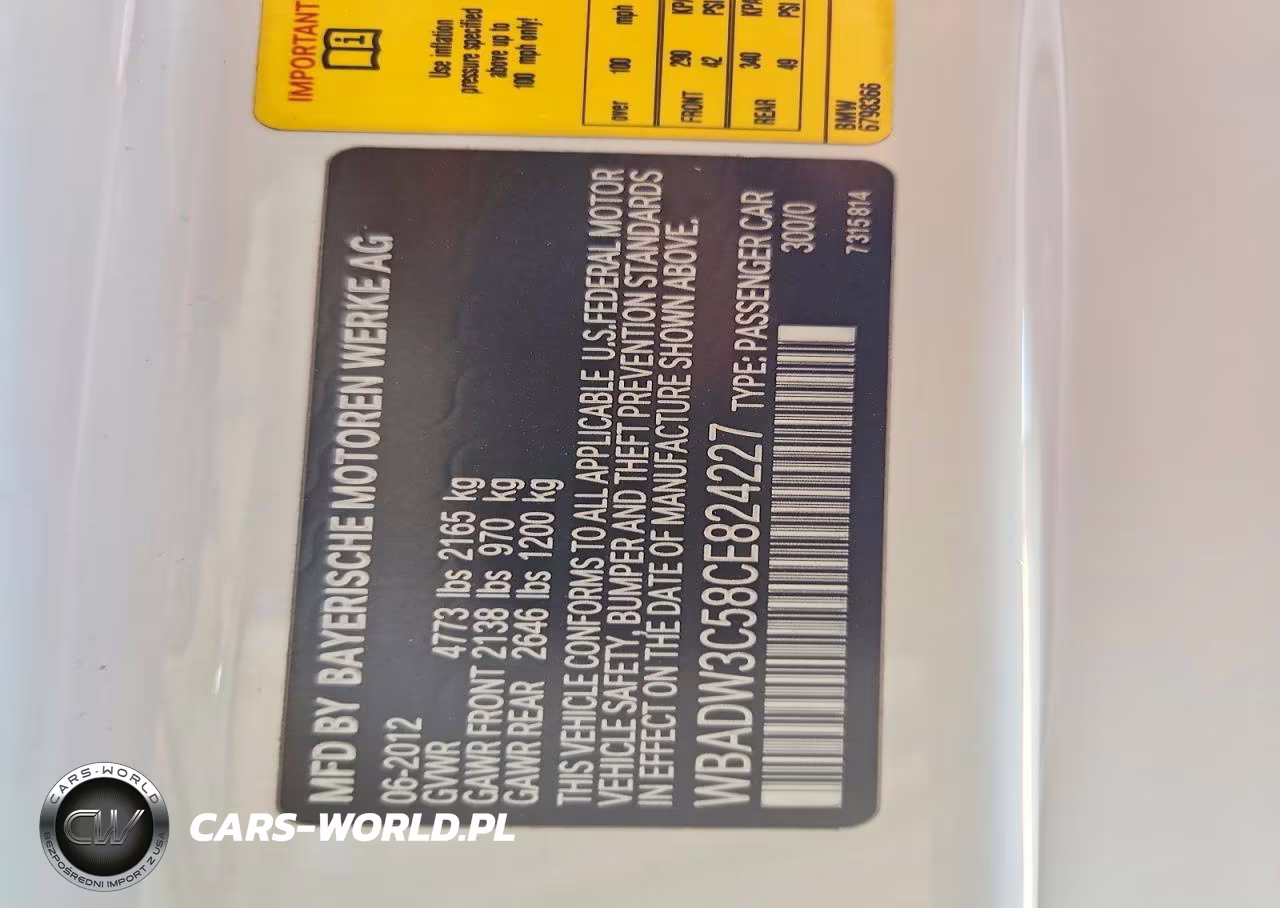2012 BMW 328 I VIN:WBADW3C58CE824227 - 12