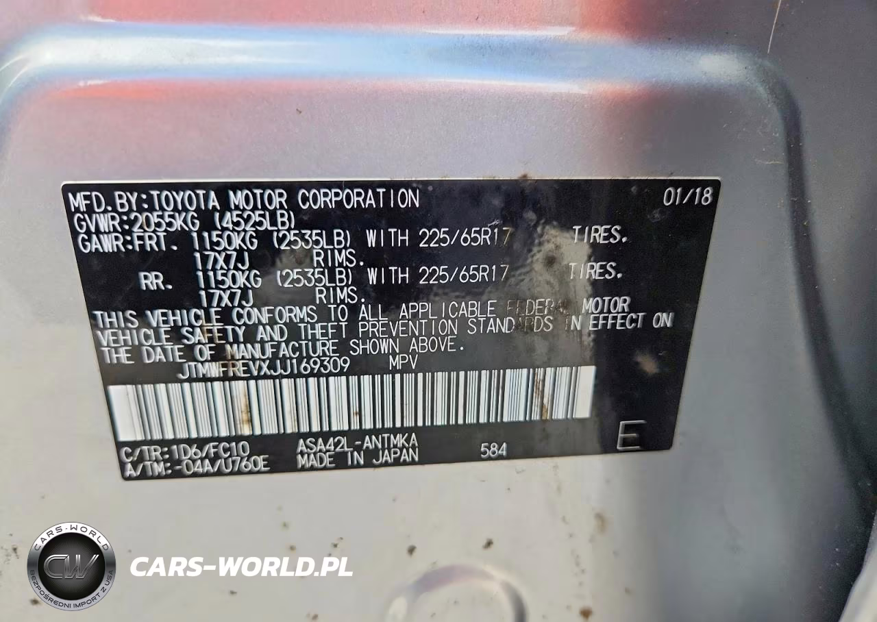 2018 Toyota Rav4 Xle VIN:JTMWFREVXJJ169309 - 13