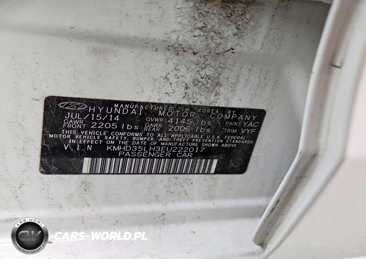 2014 Hyundai Elantra Gt Base VIN:KMHD35LH3EU222017 - 12
