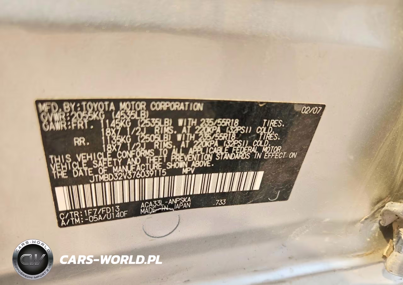 2007 Toyota Rav4 Sport VIN:JTMBD32V376039115 - 12