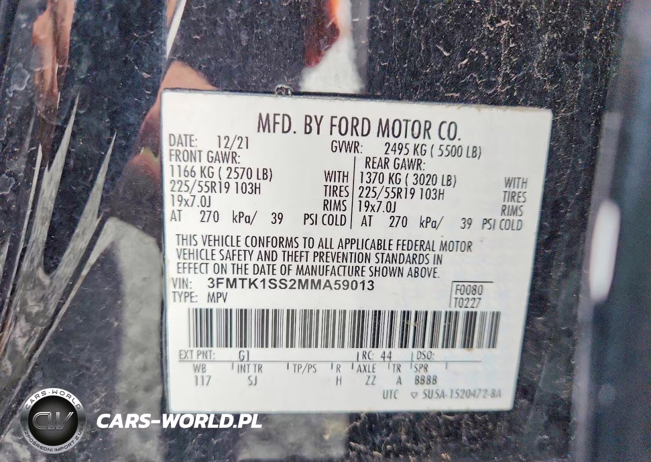 2021 Ford Mustang Mach-E Select VIN:3FMTK1SS2MMA59013 - 14