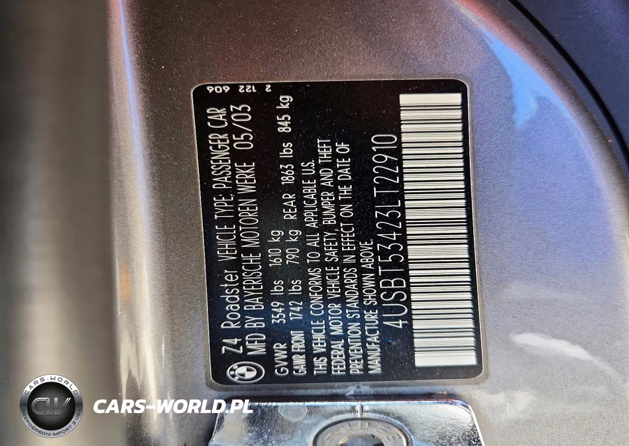 2003 BMW Z4 3.0 VIN:4USBT53423LT22910 - 13