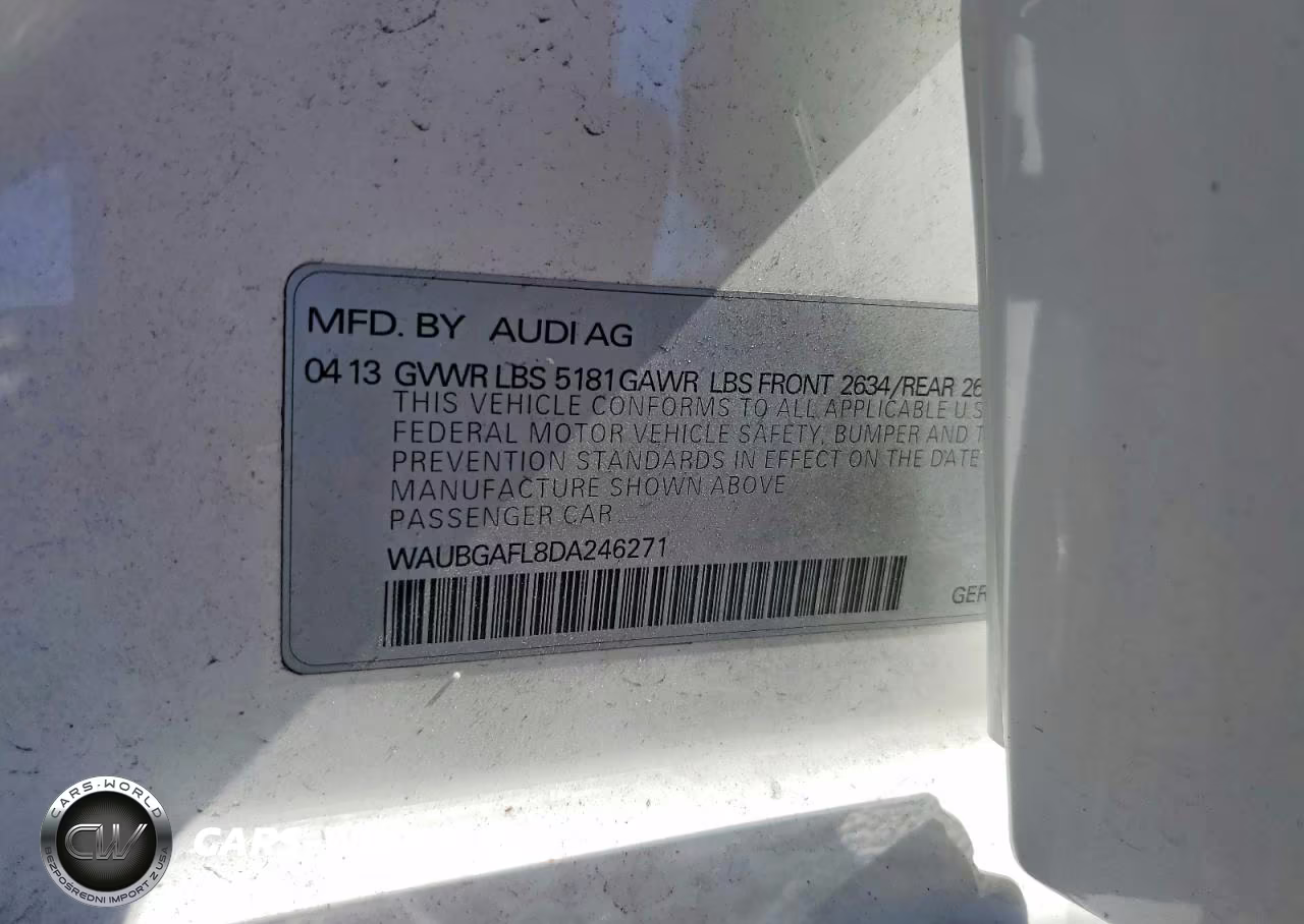 2013 Audi S4 Premium Plus VIN:WAUBGAFL8DA246271 - 12