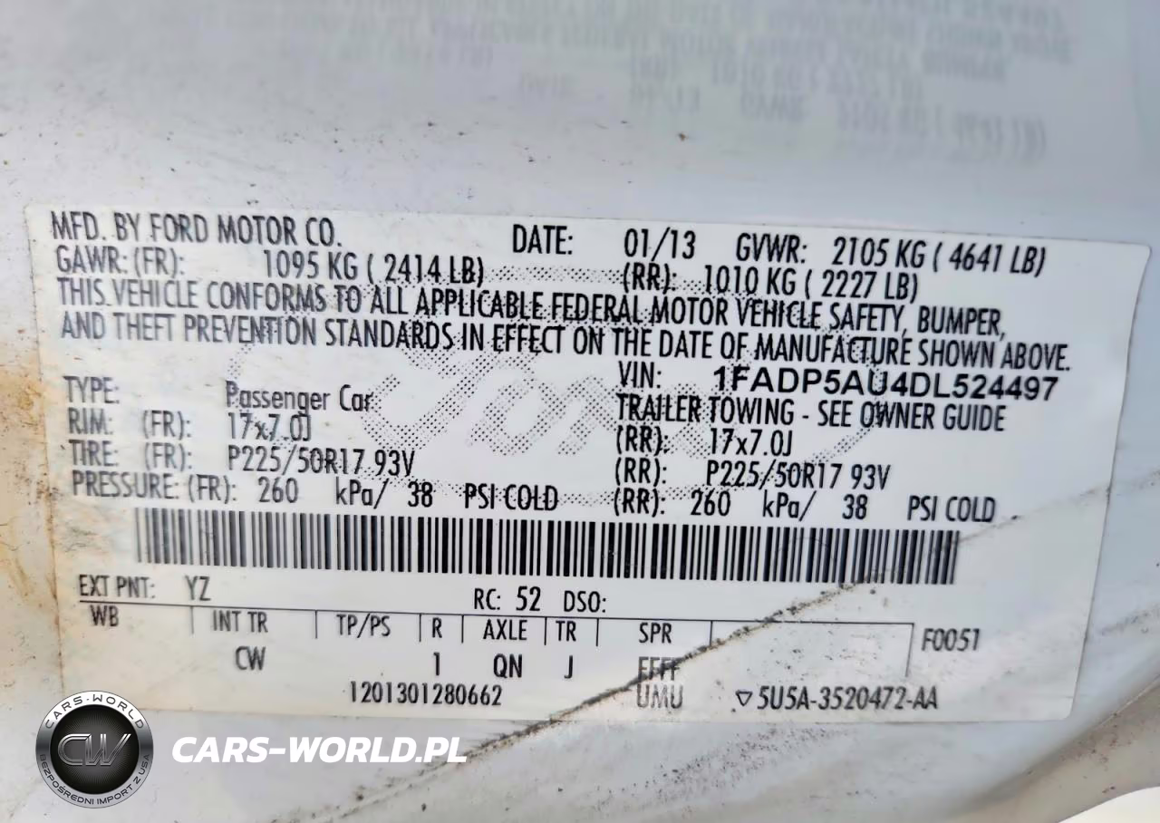 2013 Ford C-Max Se VIN:1FADP5AU4DL524497 - 12