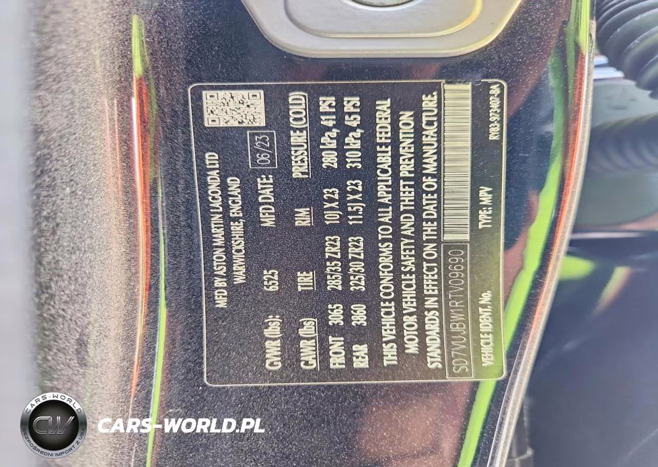 2024 Aston Martin Dbx 707 VIN:SD7VUJBW1RTV09690 - 13