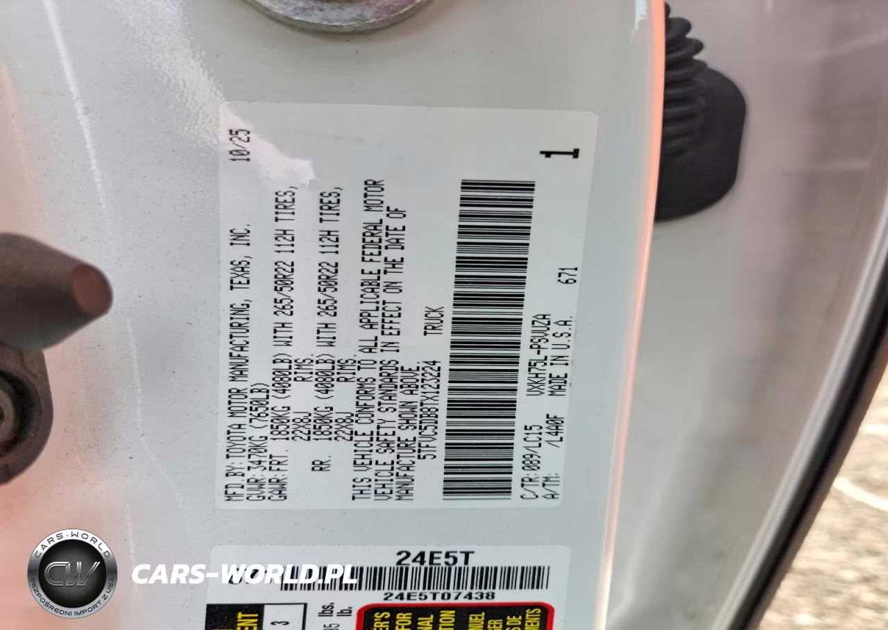2026 Toyota Tundra Crewmax Capstone VIN:5TFVC5DB8TX123224 - 12