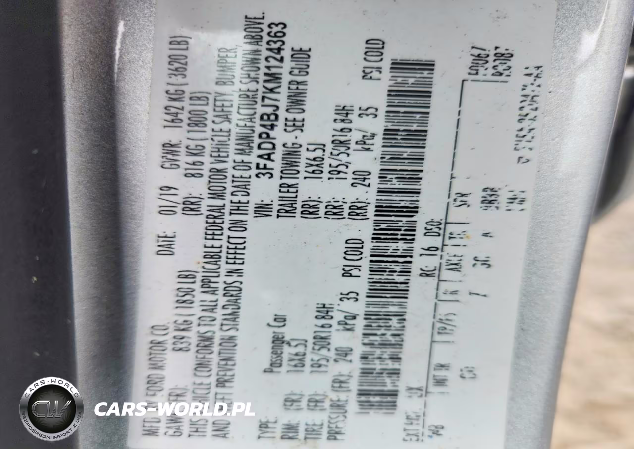 2019 Ford Fiesta Se VIN:3FADP4BJ7KM124363 - 12