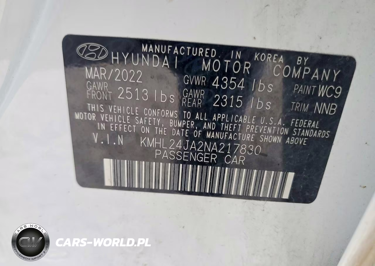 2022 Hyundai Sonata Se VIN:KMHL24JA2NA217830 - 13