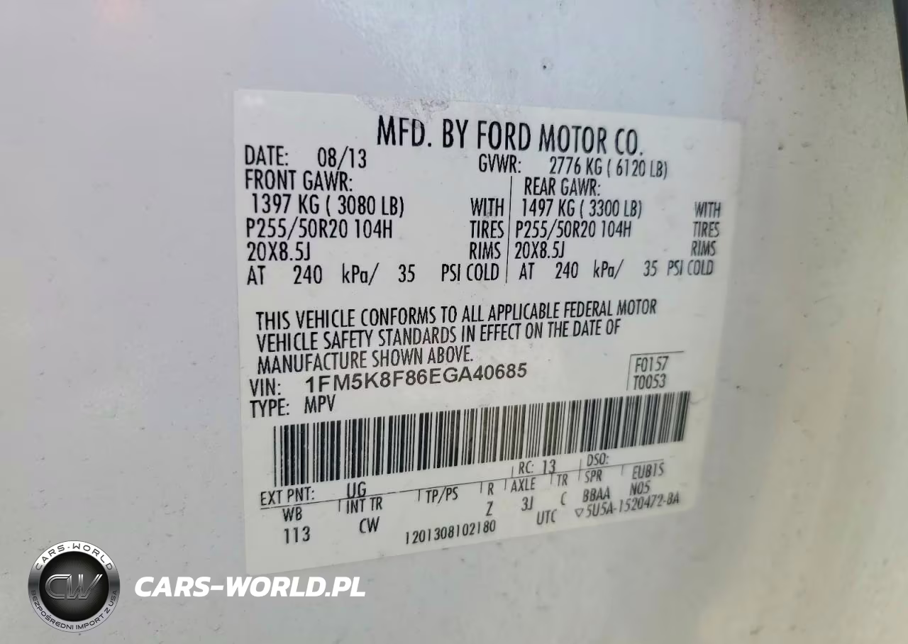 2014 Ford Explorer Limited VIN:1FM5K8F86EGA40685 - 13