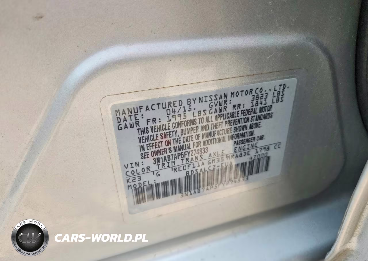 2015 Nissan Sentra S VIN:3N1AB7AP5FY274833 - 12