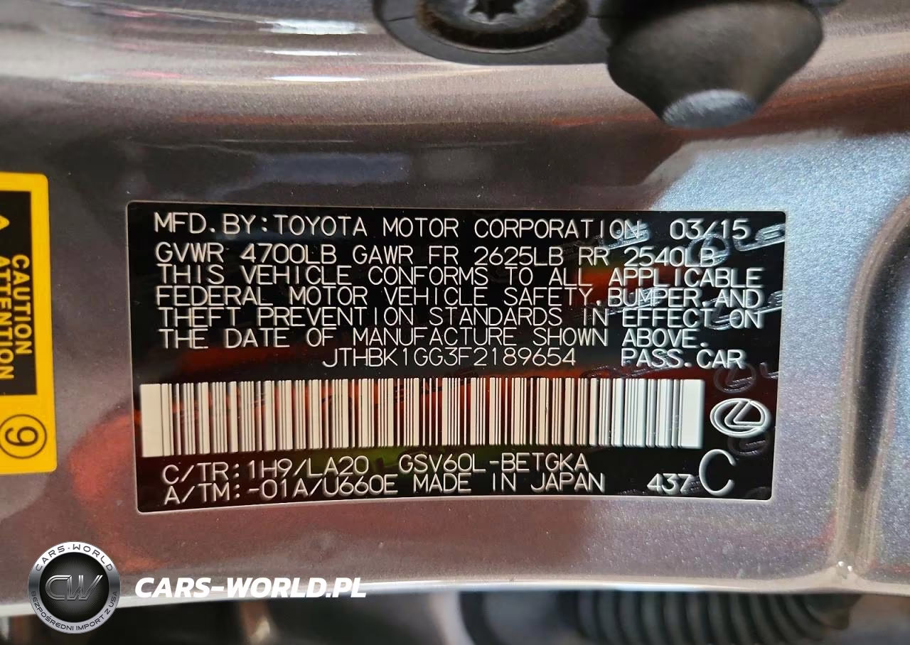 2015 Lexus Es 350 VIN:JTHBK1GG3F2189654 - 12