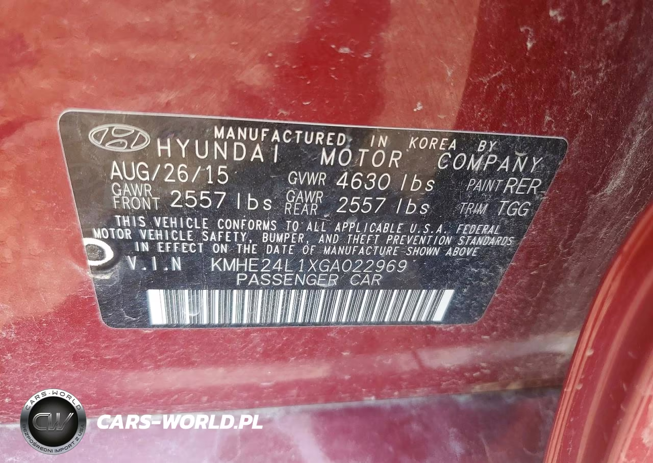 2016 Hyundai Sonata Hybrid Se VIN:KMHE24L1XGA022969 - 12