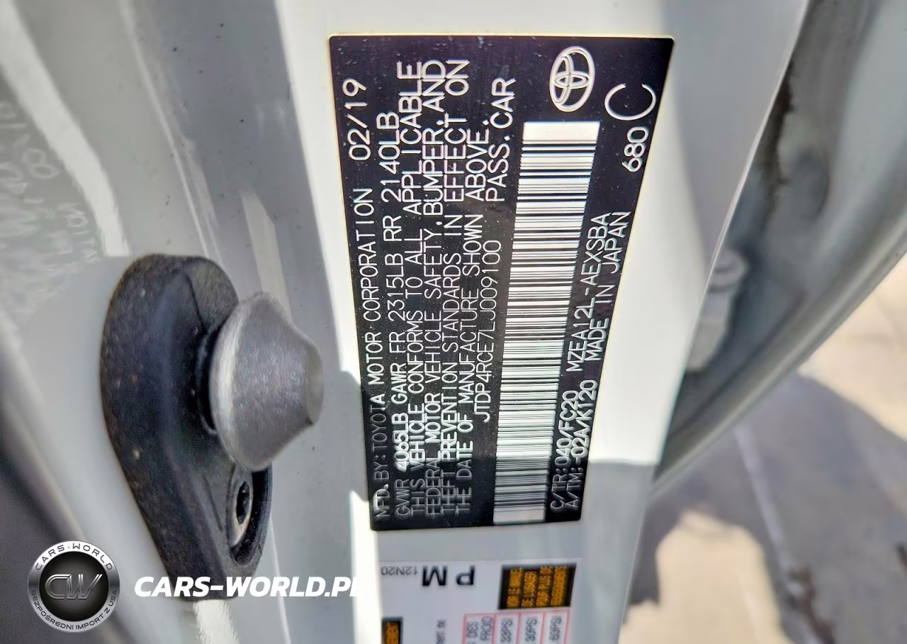 2020 Toyota Corolla Se VIN:JTDP4RCE7LJ009100 - 12