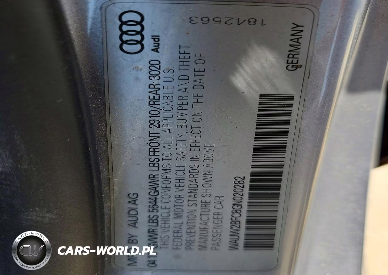 2016 Audi S7 Prestige VIN:WAUW2BFC8GN020282 - 12