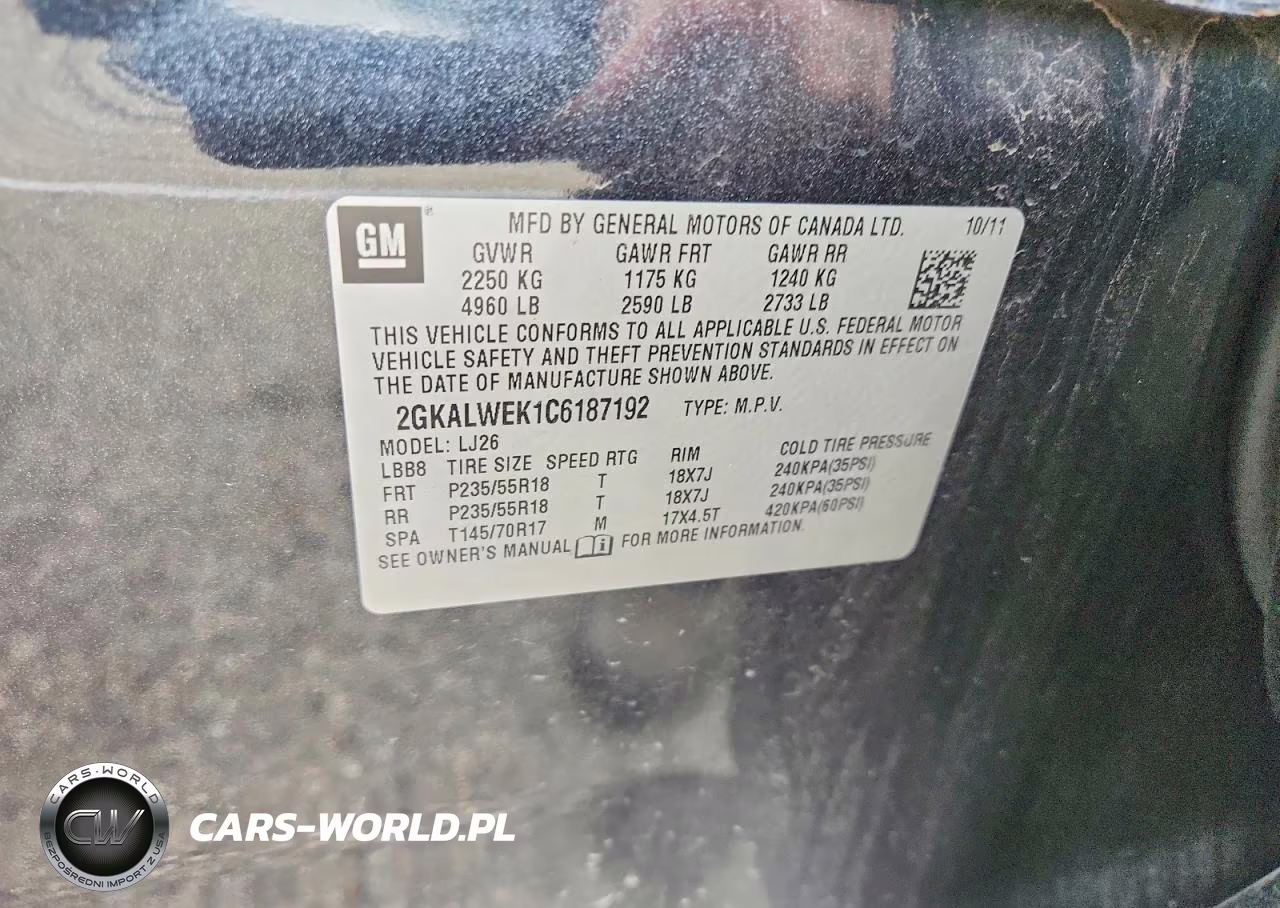 2012 GMC Terrain Slt VIN:2GKALWEK1C6187192 - 13