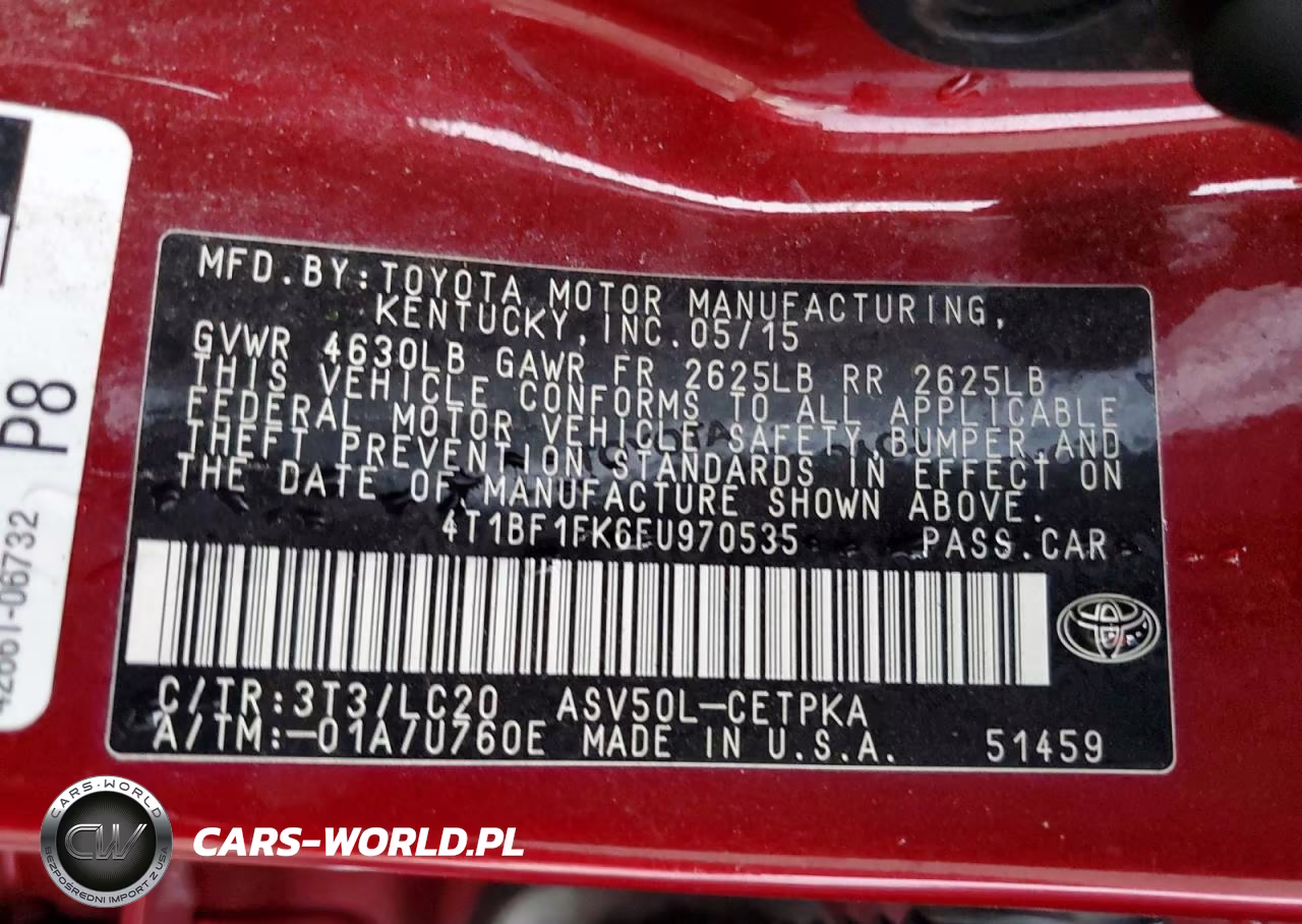 2015 Toyota Camry Xse VIN:4T1BF1FK6FU970535 - 12