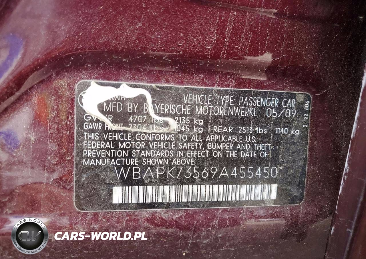 2009 BMW 328 Xi VIN:WBAPK73569A455450 - 12
