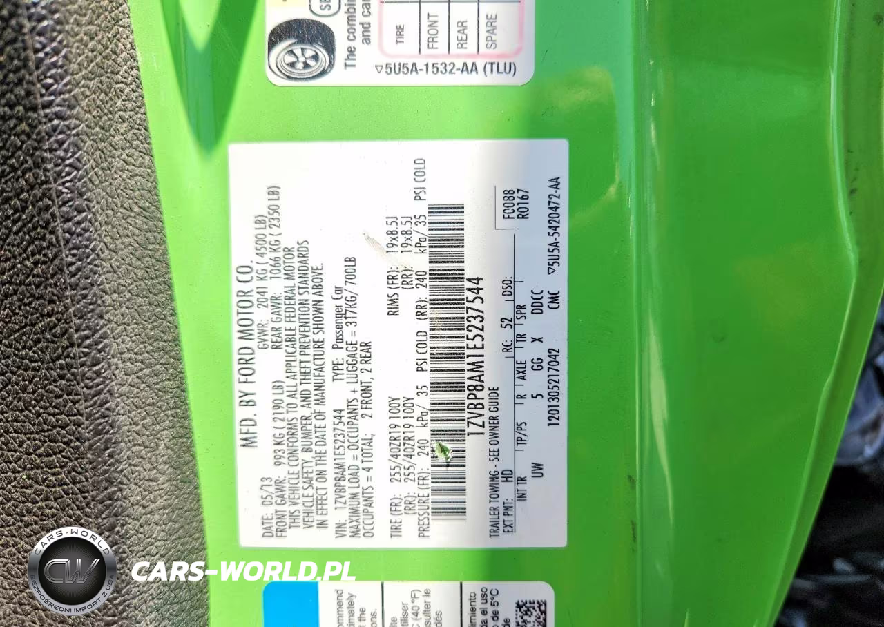 2014 Ford Mustang VIN:1ZVBP8AM1E5237544 - 12