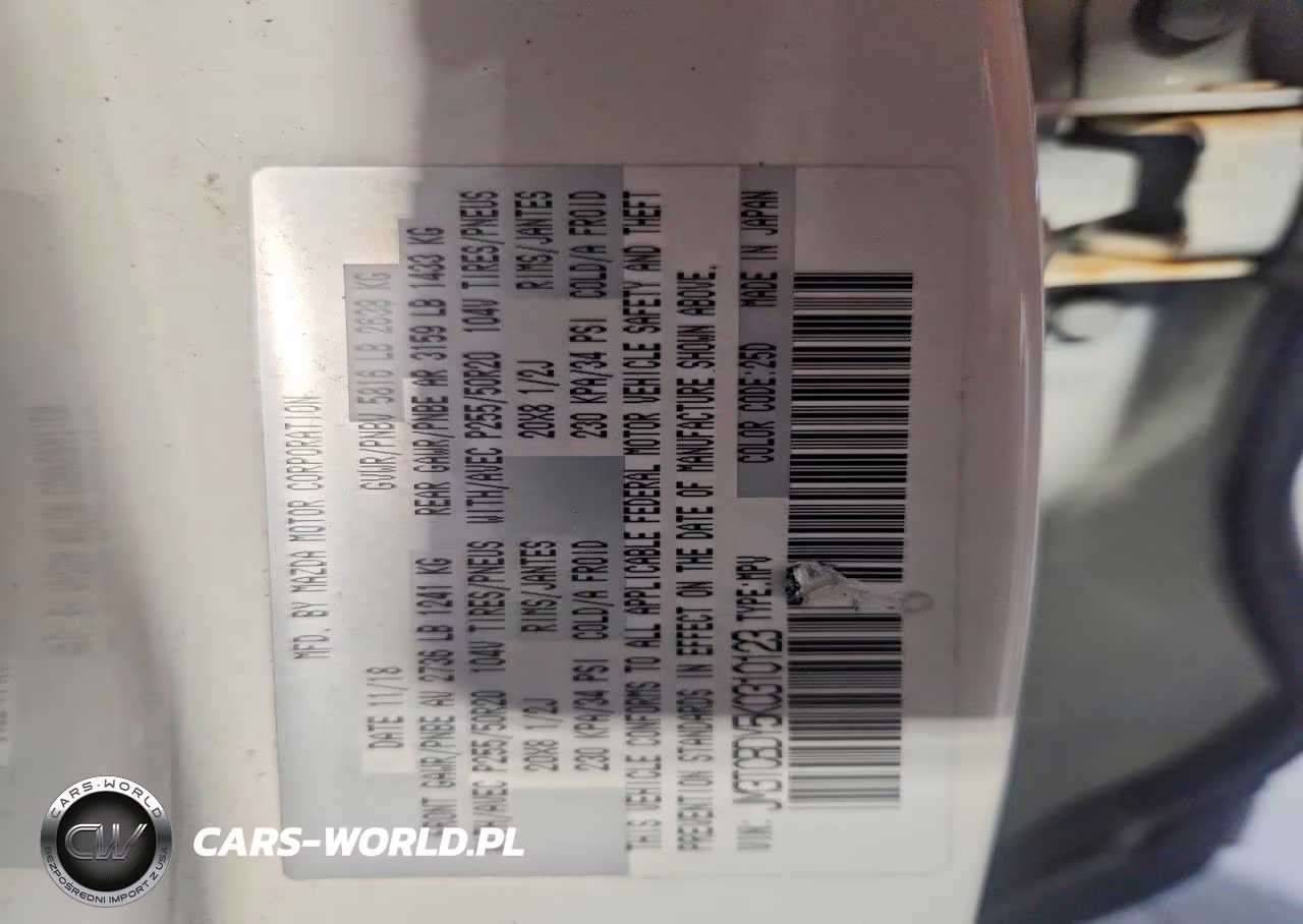 2019 Mazda Cx-9 Grand Touring VIN:JM3TCBDY5K0310123 - 14