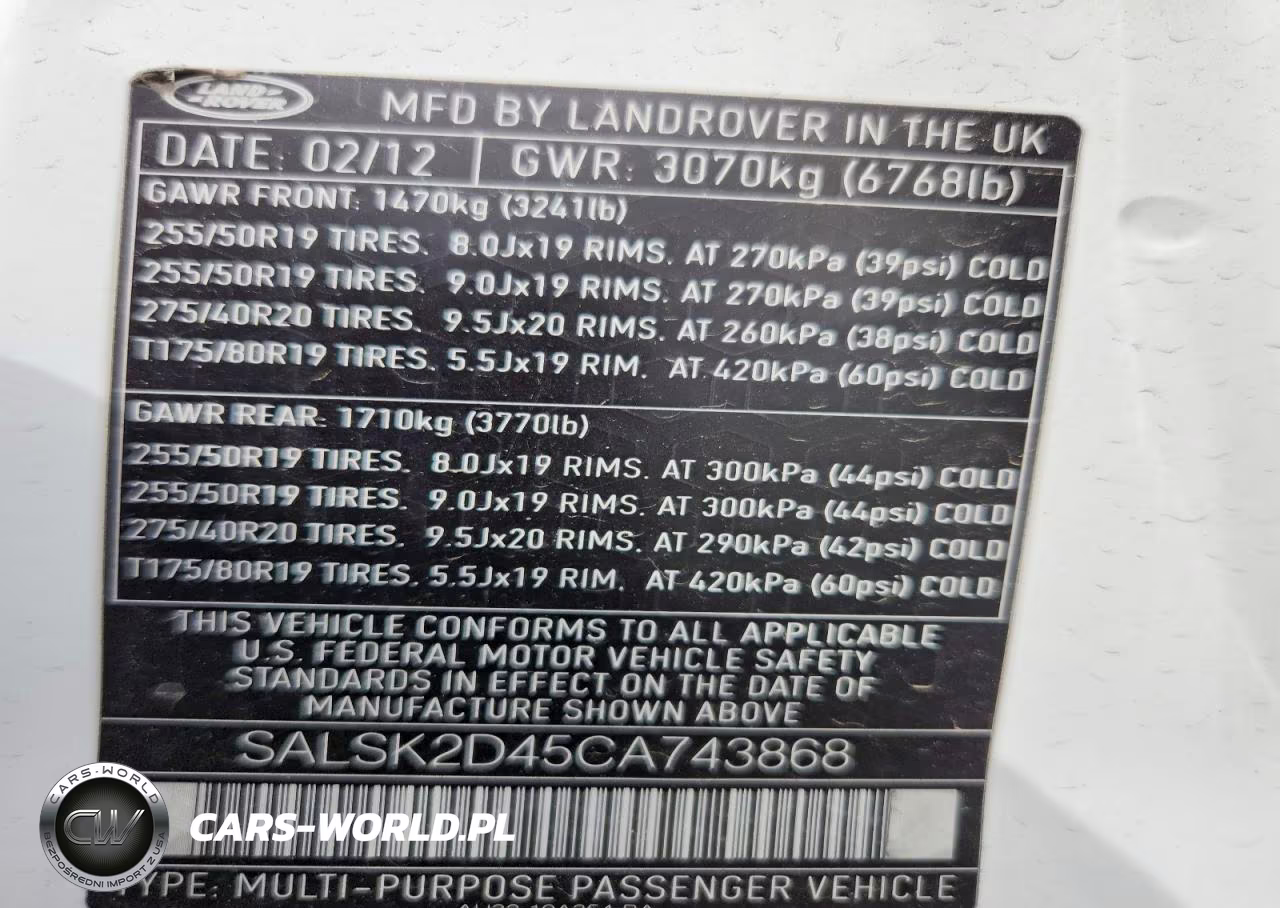 2012 Land Rover Range Rover Sport Hse Luxury VIN:SALSK2D45CA743868 - 14