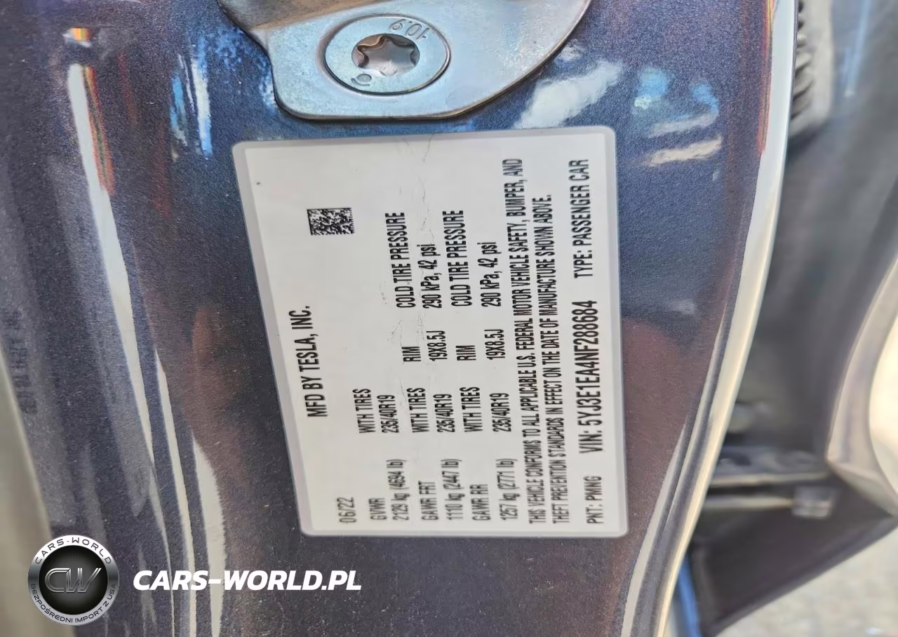 2022 Tesla Model 3 VIN:5YJ3E1EA4NF288684 - 12