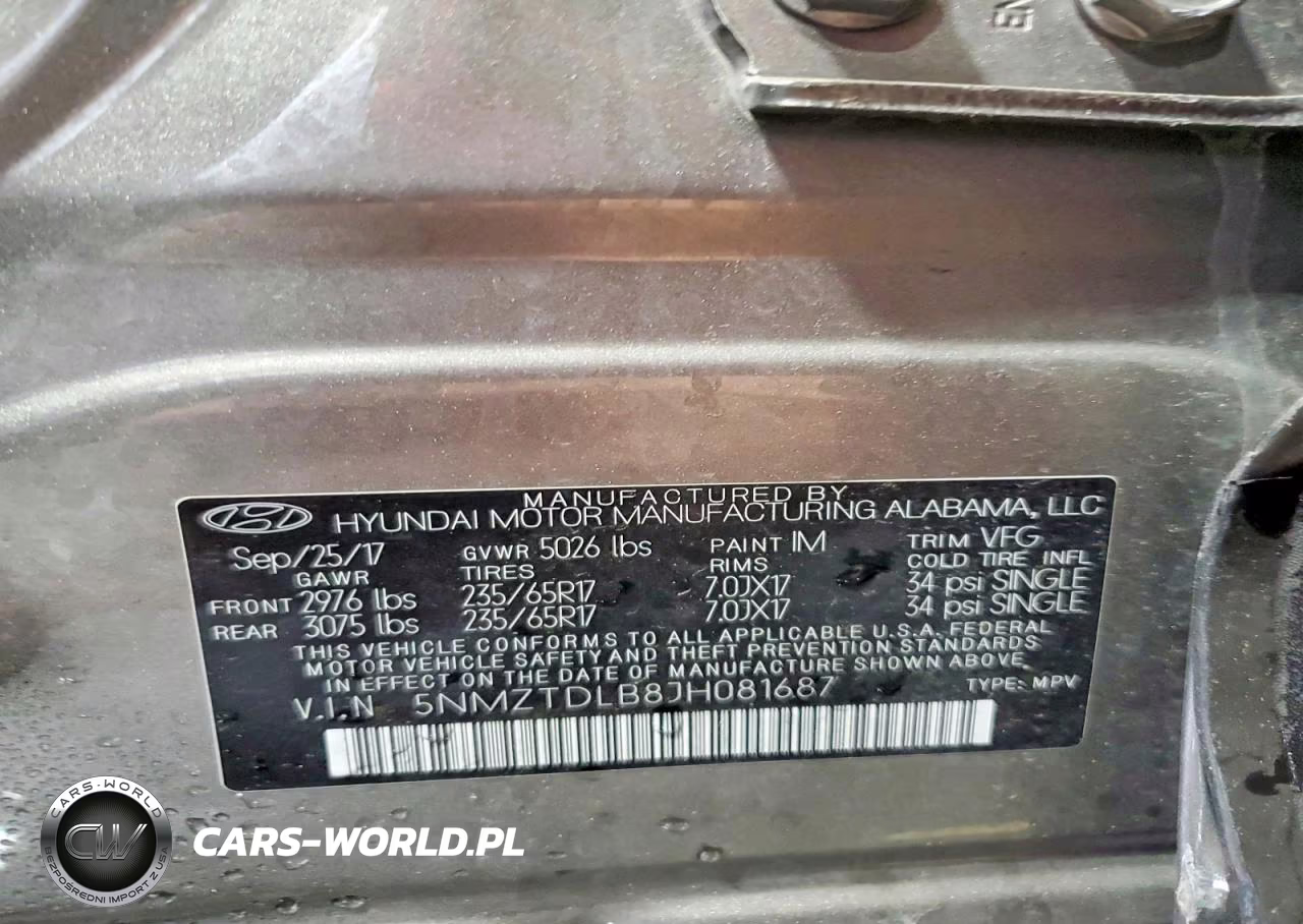2018 Hyundai Santa Fe Sport 2.4L VIN:5NMZTDLB8JH081687 - 13