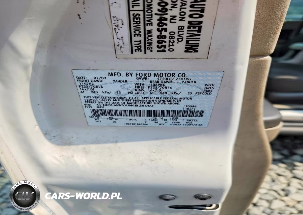 2009 Ford Escape Hybrid VIN:1FMCU493X9KB26093 - 12
