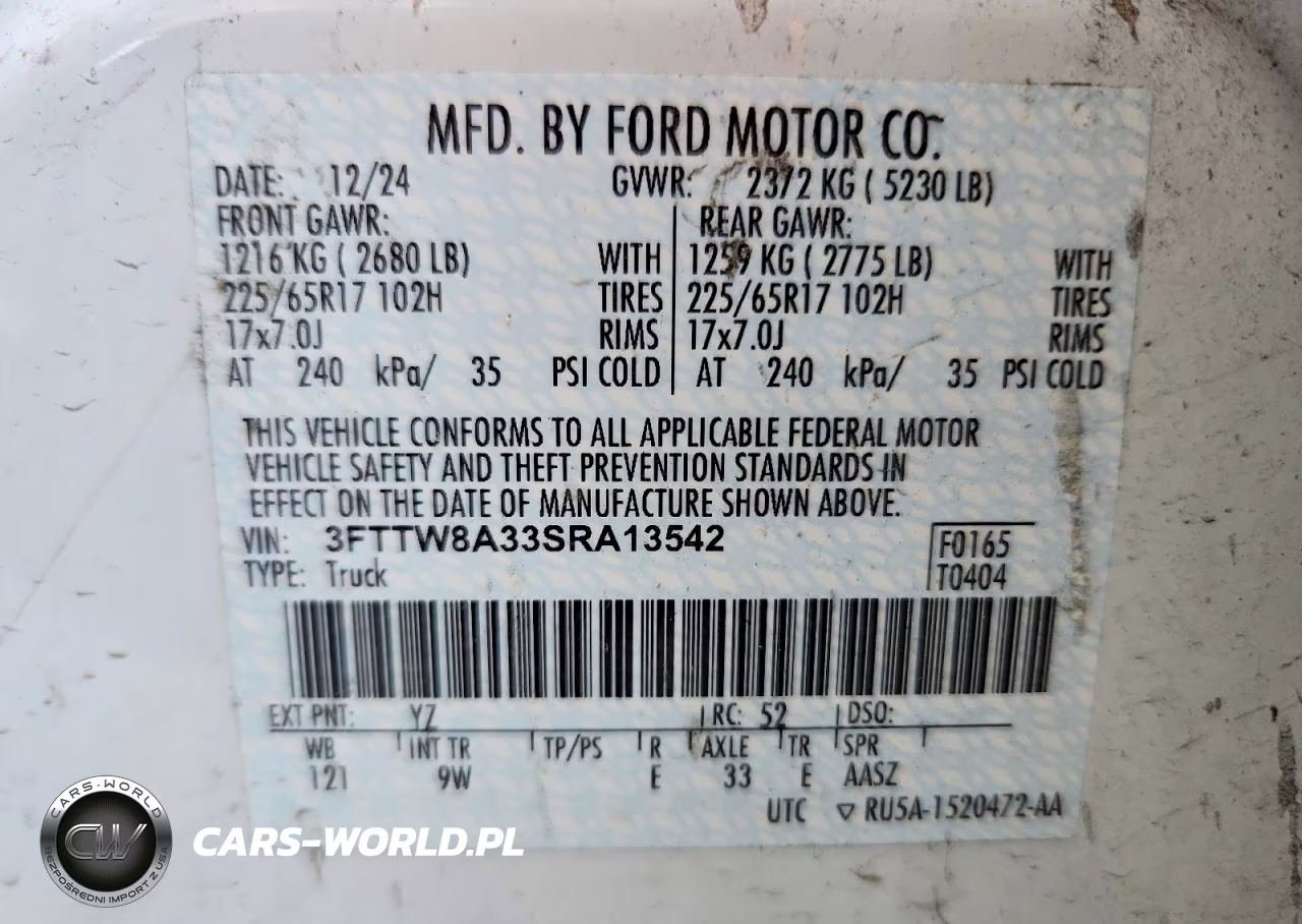 2025 Ford Maverick Xl VIN:3FTTW8A33SRA13542 - 12
