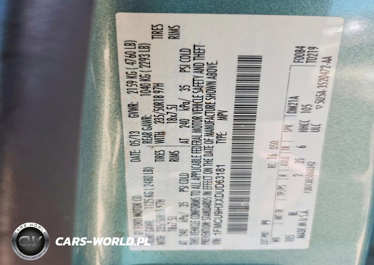 2013 Ford Escape Sel VIN:1FMCU9HXXDUD63181 - 14