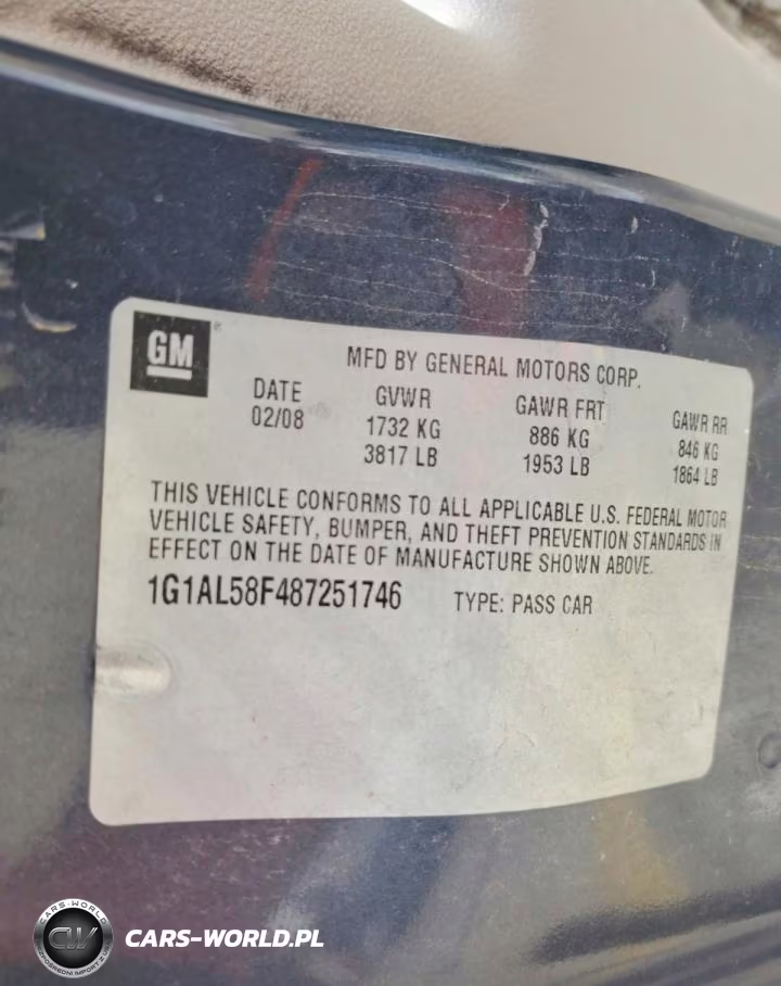 2008 Chevrolet Cobalt Lt VIN:1G1AL58F487251746 - 12