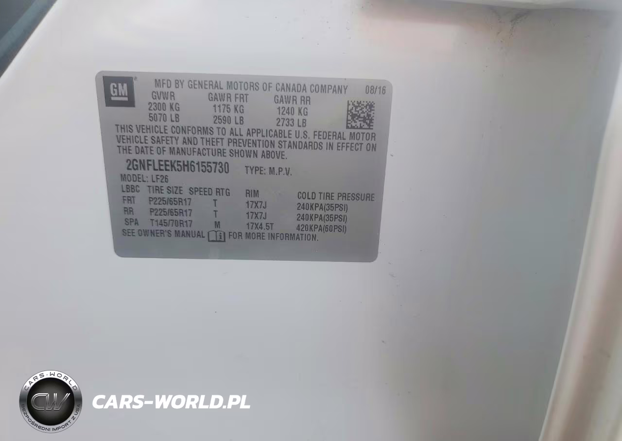 2017 Chevrolet Equinox Ls VIN:2GNFLEEK5H6155730 - 14