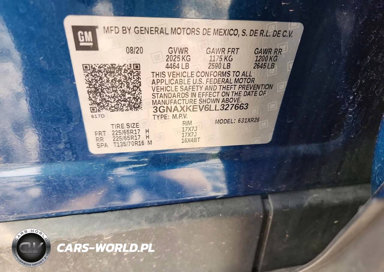 2020 Chevrolet Equinox Lt VIN:3GNAXKEV6LL327663 - 13