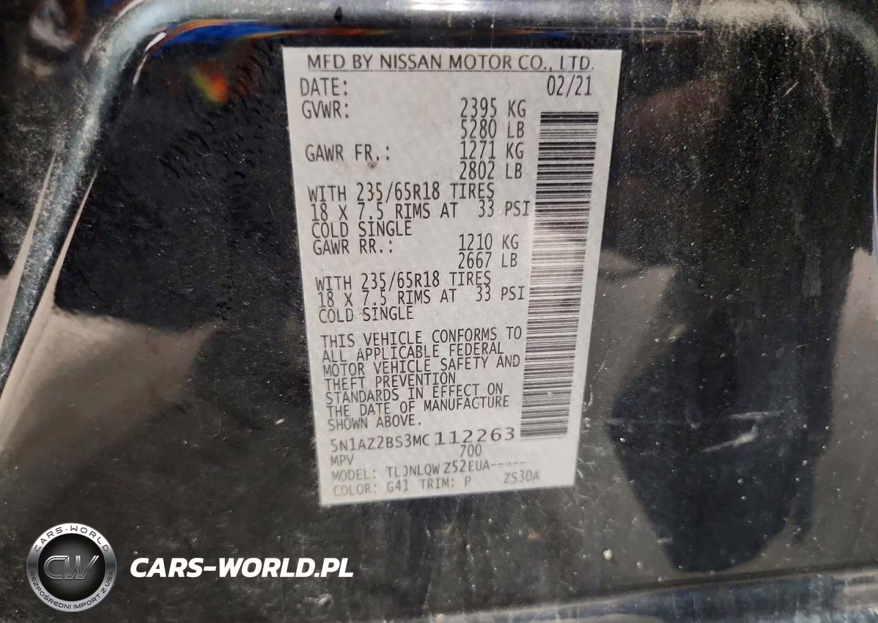 2021 Nissan Murano Sv VIN:5N1AZ2BS3MC112263 - 14