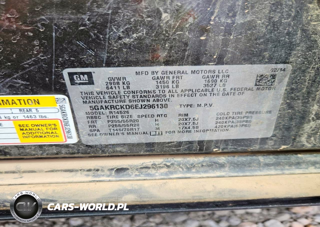 2014 Buick Enclave VIN:5GAKRCKD6EJ296130 - 13