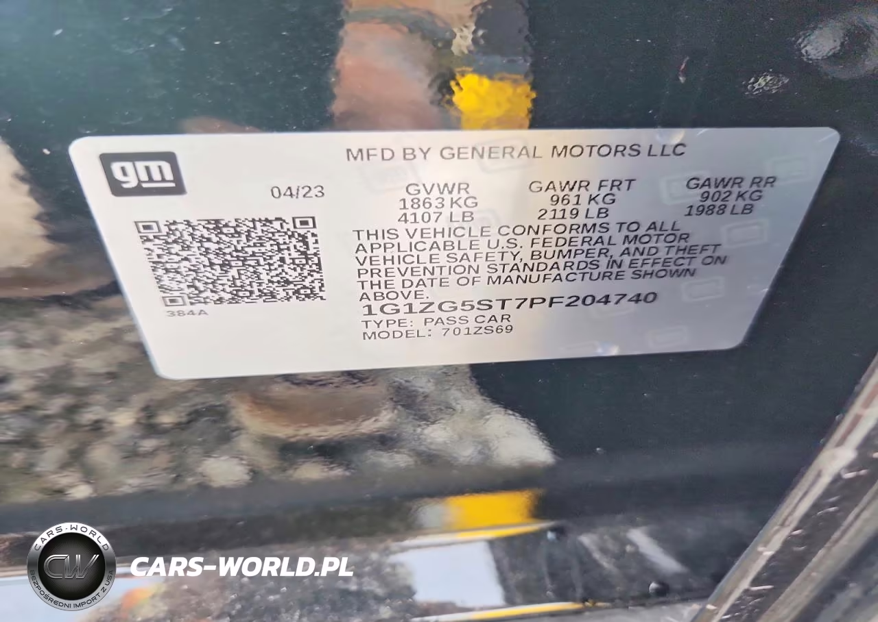 2023 Chevrolet Malibu Rs VIN:1G1ZG5ST7PF204740 - 12