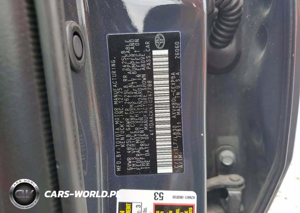2026 Toyota Camry Xse VIN:4T1DAACK4TU247788 - 12