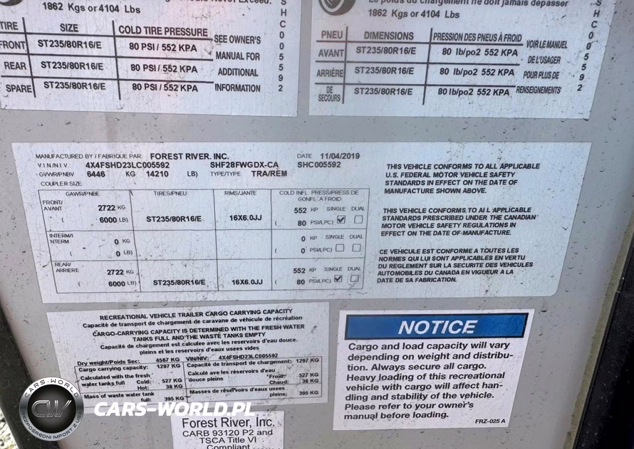 2020 Forest River Shockwave Camper VIN:4X4FSHD23LC005592 - 10
