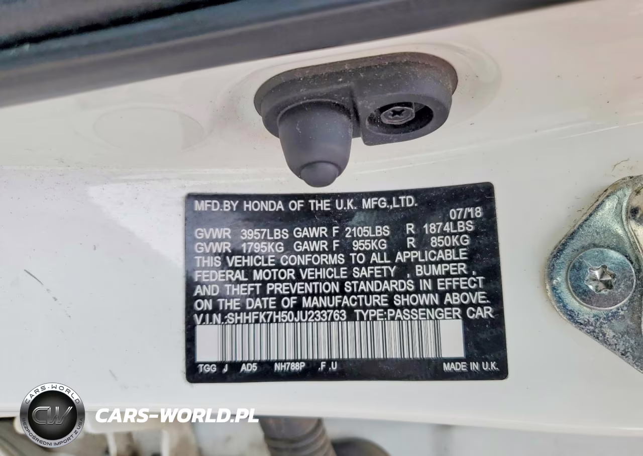 2018 Honda Civic Ex VIN:SHHFK7H50JU233763 - 12