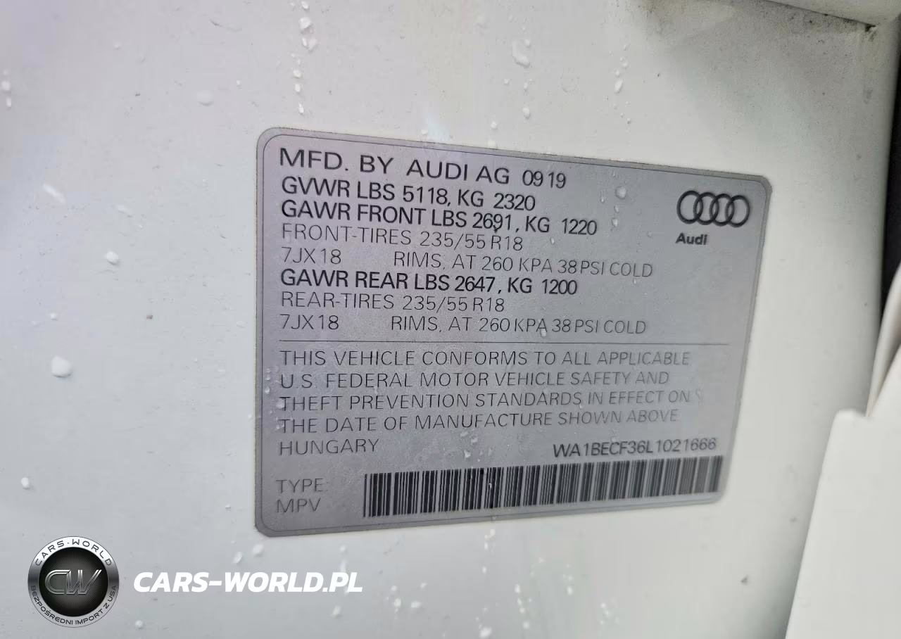 2020 Audi Q3 Premium Plus VIN:WA1BECF36L1021666 - 13