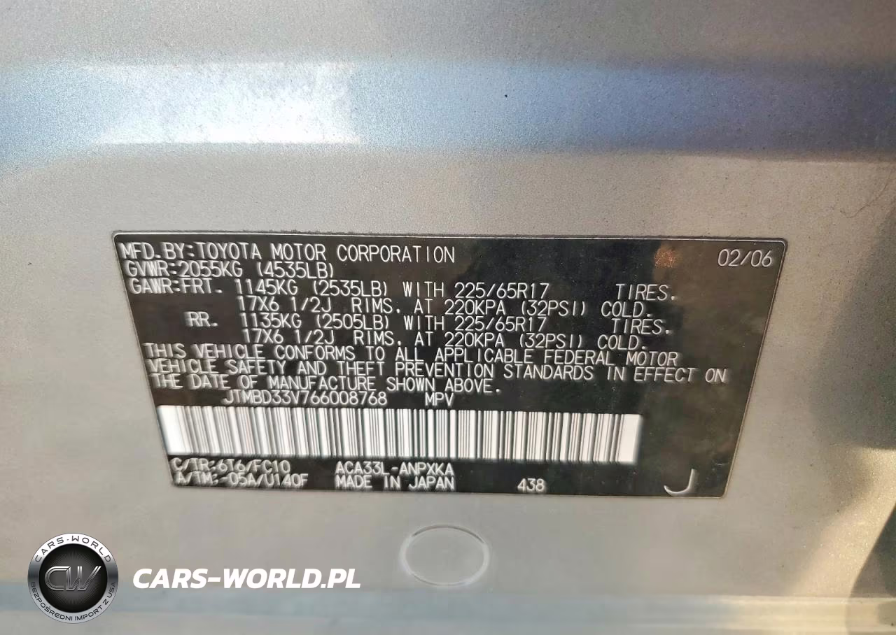 2006 Toyota Rav4 Base VIN:JTMBD33V766008768 - 13