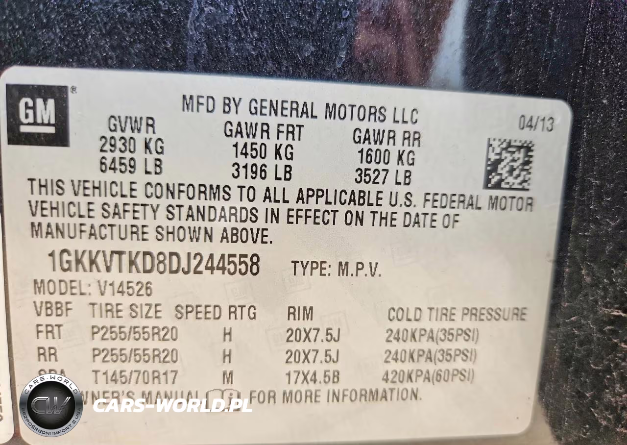 2013 GMC Acadia Denali VIN:1GKKVTKD8DJ244558 - 14