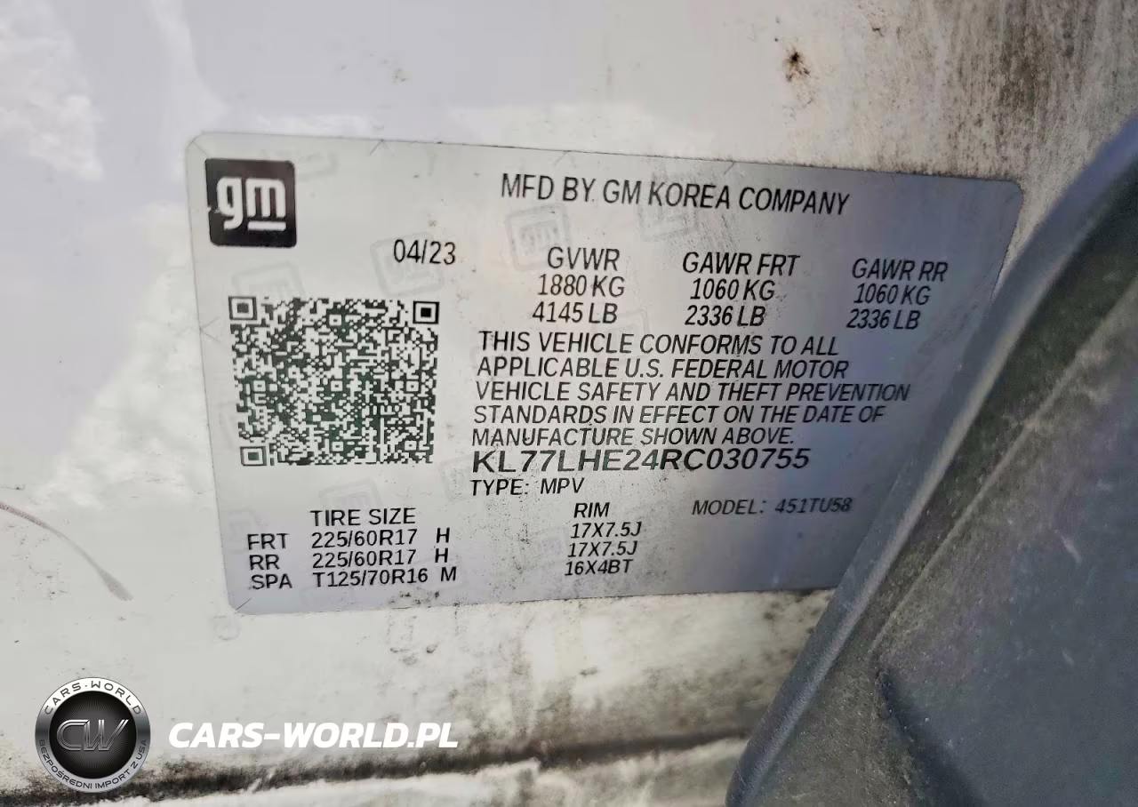 2024 Chevrolet Trax 1Lt VIN:KL77LHE24RC030755 - 13
