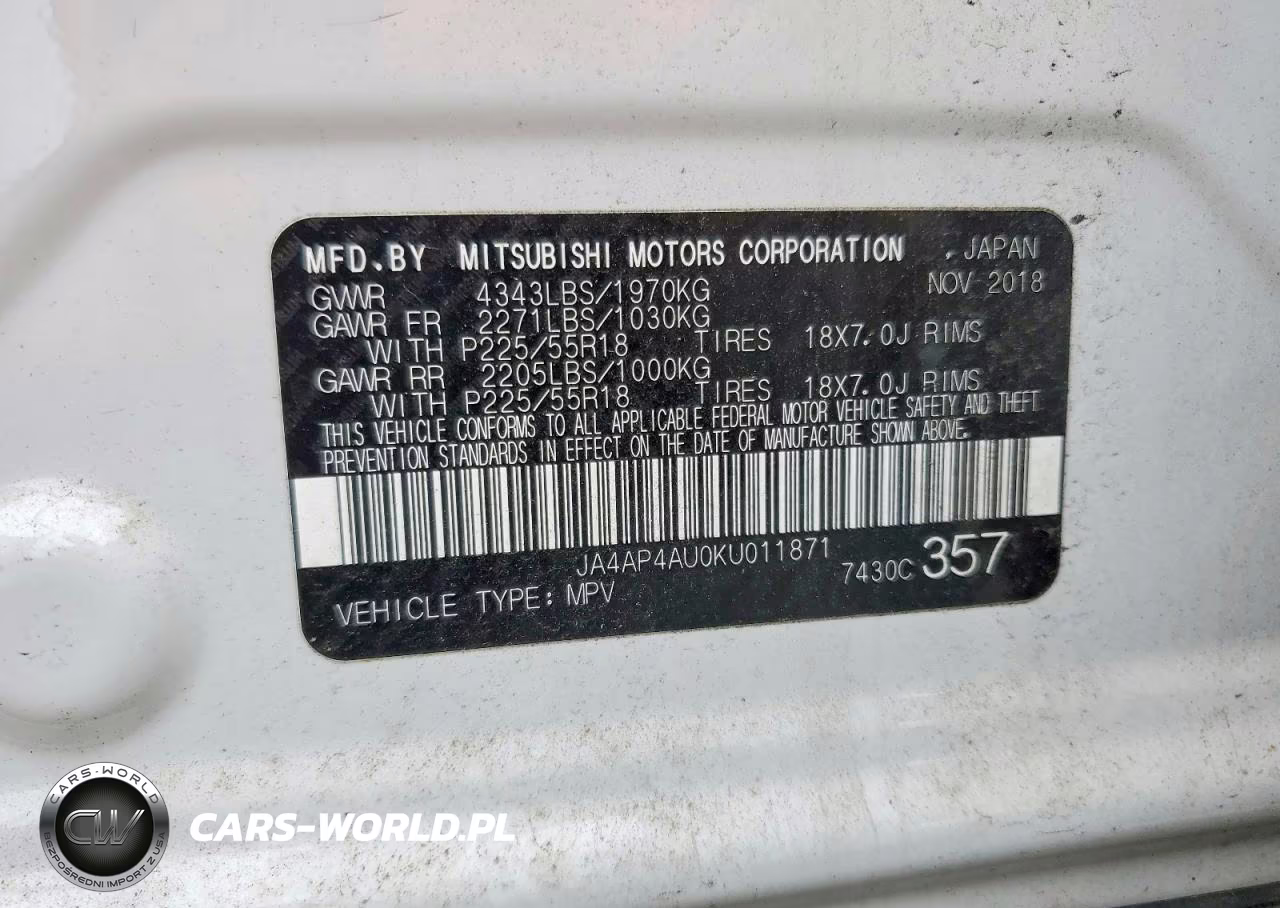 2019 Mitsubishi Outlander Sport Se VIN:JA4AP4AU0KU011871 - 13