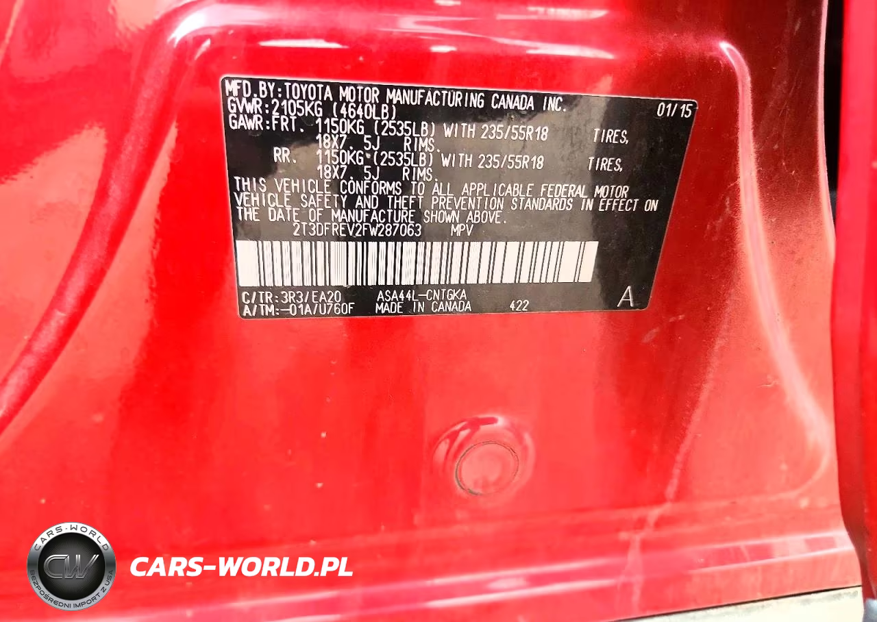 2015 Toyota Rav4 Limited VIN:2T3DFREV2FW287063 - 12