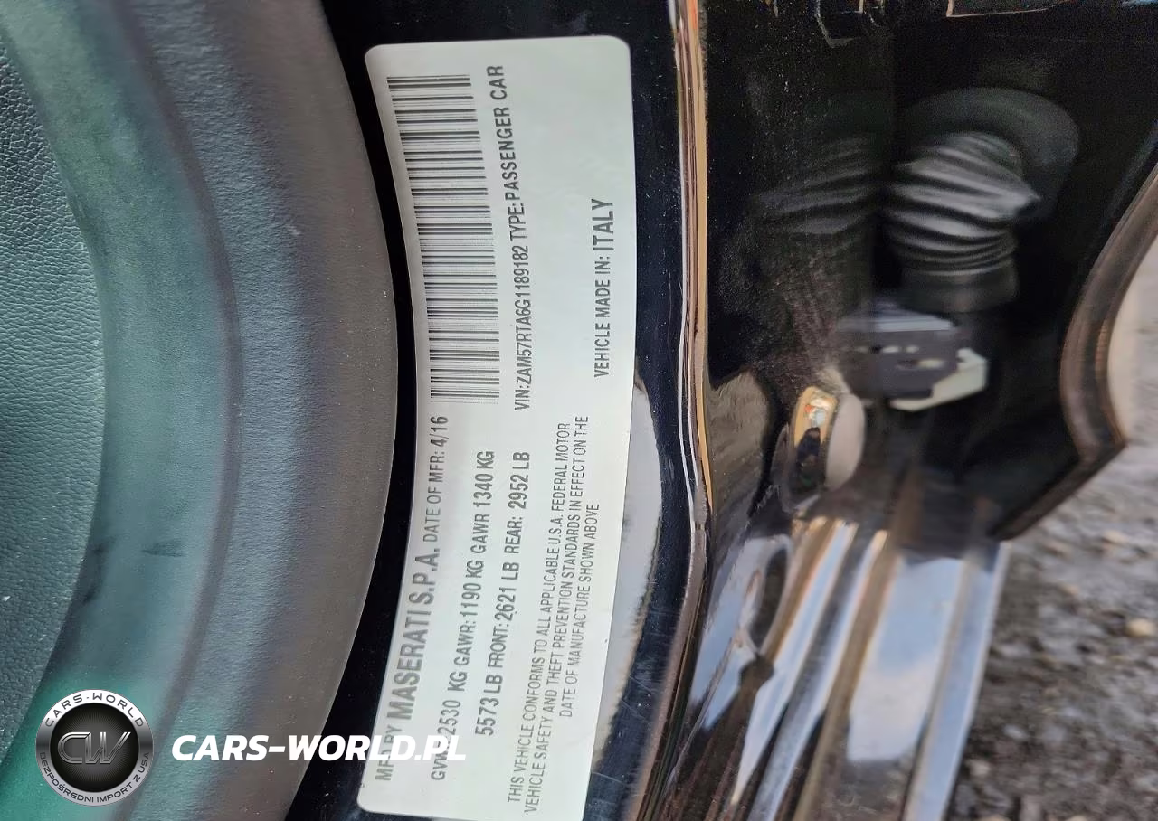 2016 Maserati Ghibli S VIN:ZAM57RTA6G1189182 - 13