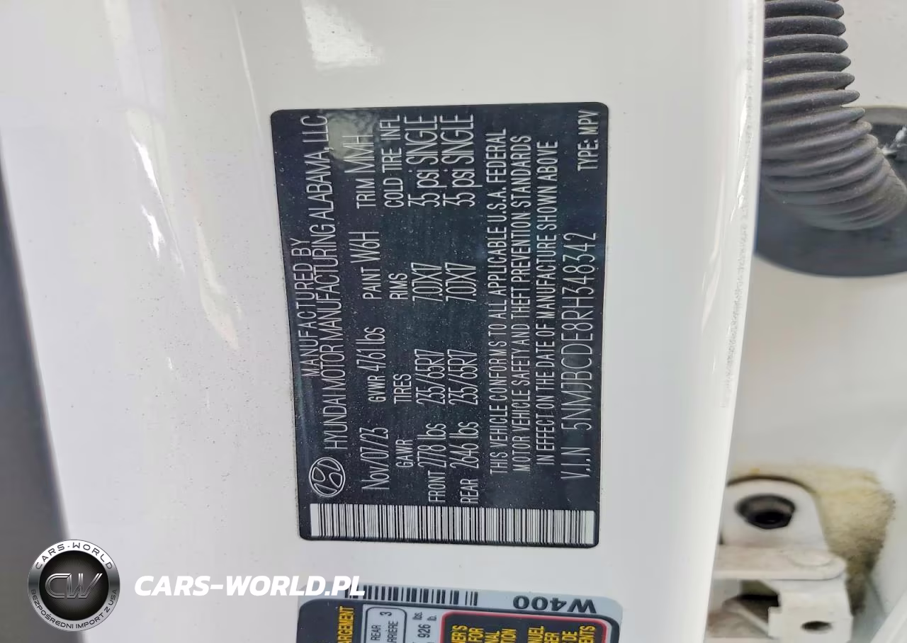 2024 Hyundai Tucson Sel VIN:5NMJBCDE8RH348342 - 14